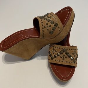 Donald Pliner couture studded wedges size 6